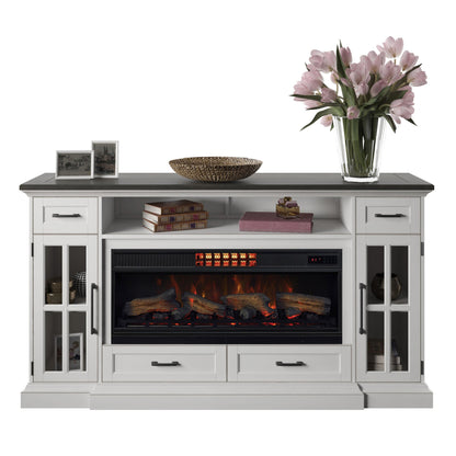 TRESANTI - Meuble Télé avec Foyer Électrique de 75 po Sloan-in-media-console-fireplace-costco-1782991-2