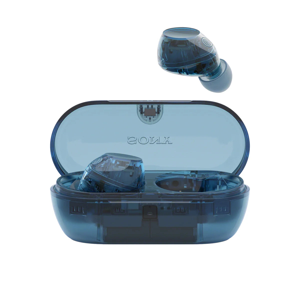 SONY - Écouteurs Sans Fil à Suppression du Bruit WF-C710N-wireless-noise-cancelling-earbuds-costco-7157102-blue-bleu-3