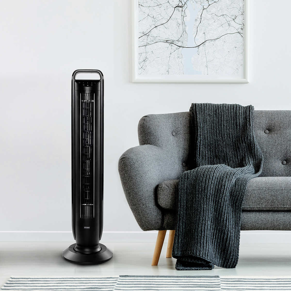 SEVILLE CLASSICS - Ultraslimline Tower Fan with Remote and Touch Control