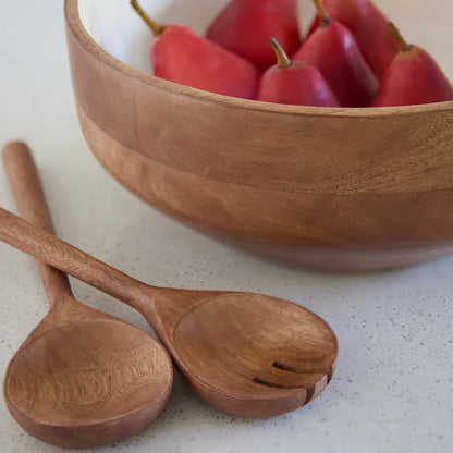 HOME INSPIRATION BY SAFDIE & CO. INC - Ensemble de Service 3 Pièces en Bois de Manguier Émaillé-3-piece-serving-bowl-set-enameled-mango-wood-costco-1877785-3