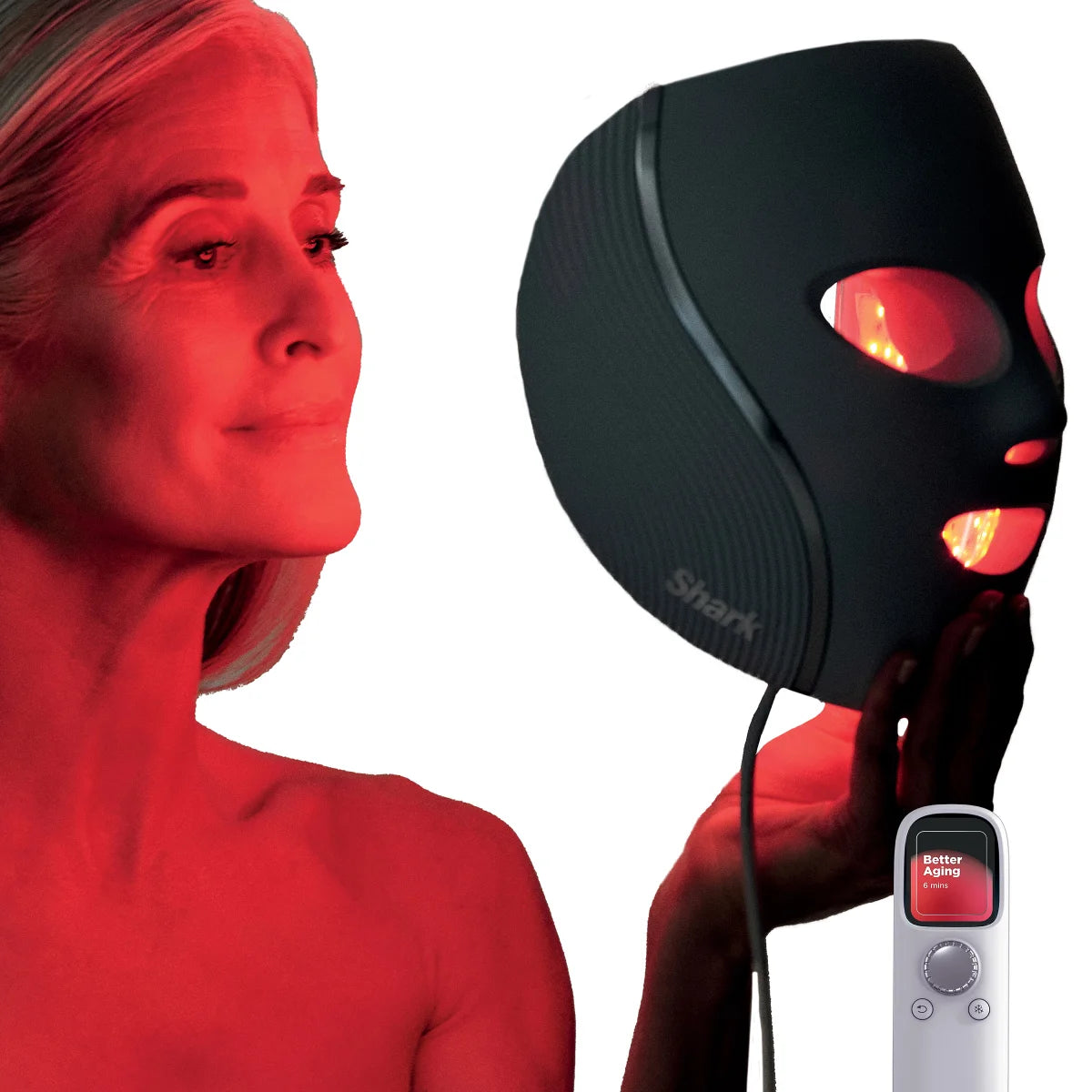 SHARK - Masque Visage à DEL Rafraichissant pour Contour des Yeux CryoGlow-under-eye-cooling+-led-better-aging-skin-clearing-mask-costco-1993899-FW332CCOPL-3