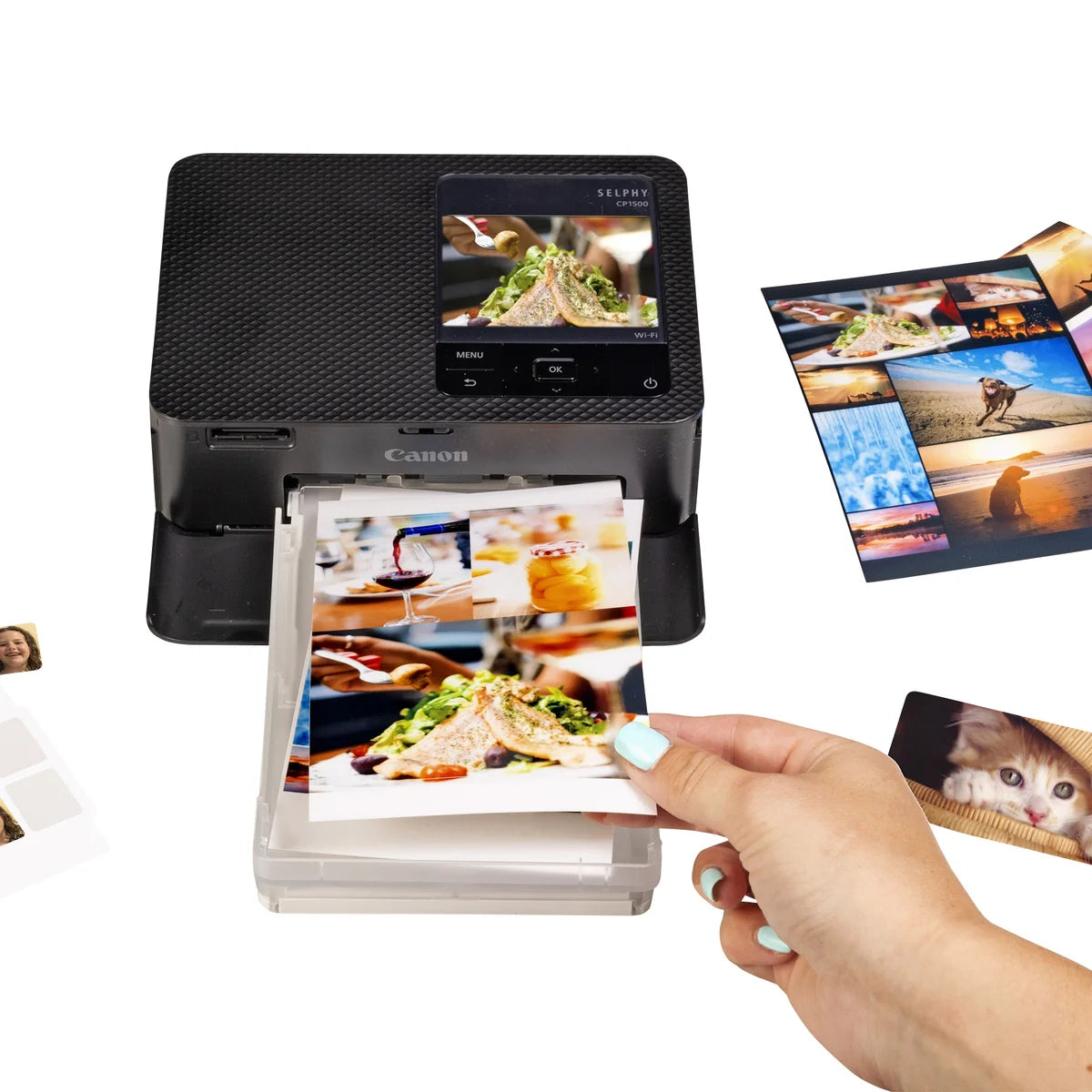 CANON - Imprimante Photo Compacte avec Encre de Couleur et Papier SELPHY CP1500-Compact Photo Printer, Ink and Photo Paper Bundle-costco-2711304-5