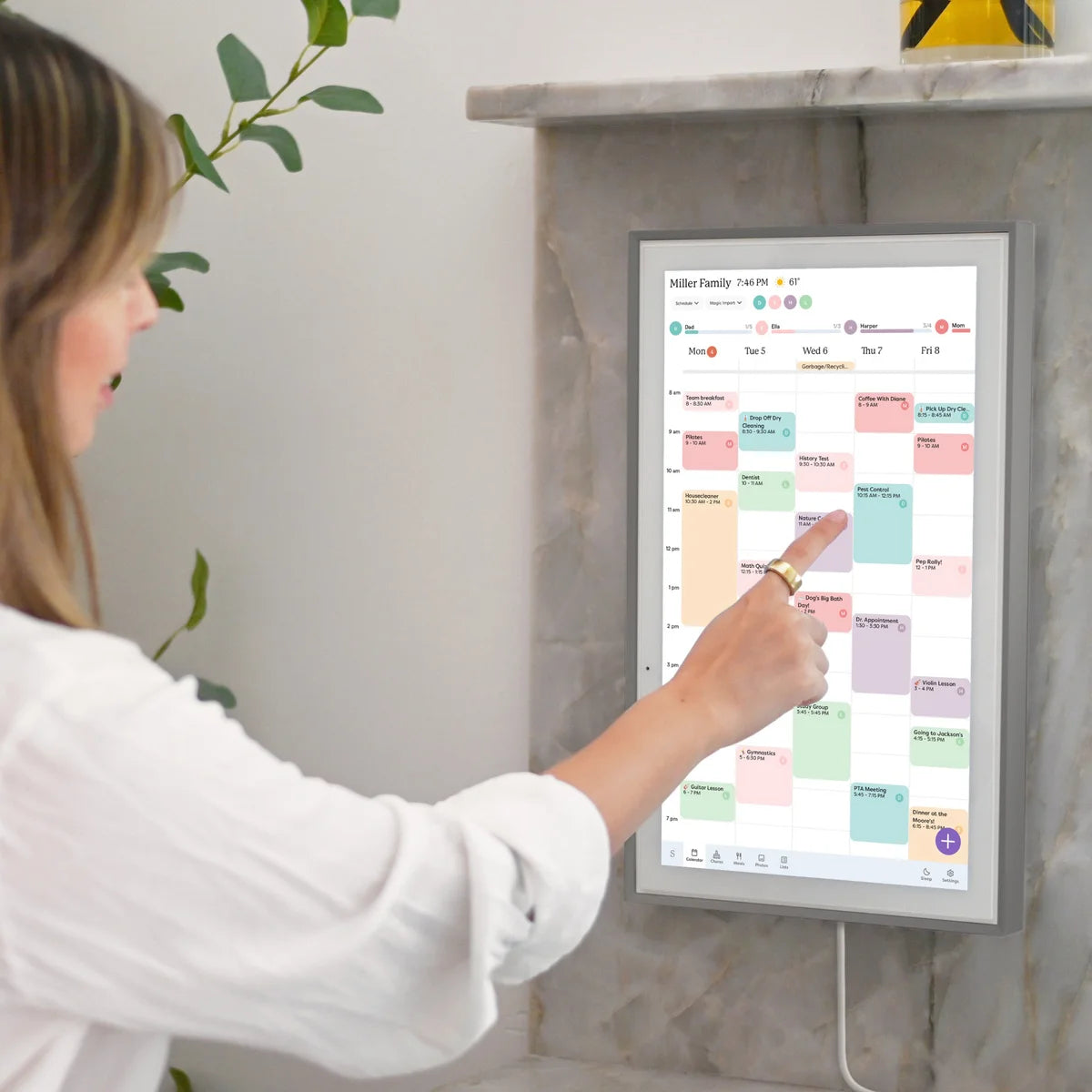 SKYLIGHT - Calendrier Intelligent à Écran Tactile de 15 po *Boite Ouverte*-smart-calendar-touchscreen-in-costco-2779005-grey-gris-charcoal-charbon-5