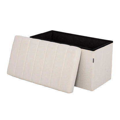 SEVILLE CLASSICS - Coffre-Banc de Rangement Pliable Boucle-trunk-bench-foldable-storage-costco-1796132-white-blanc-3