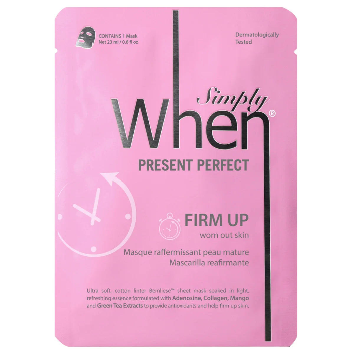 SIMPLY WHEN - Paquet de 5 Masques Raffermissant Peau Mature Present Perfect-pack-firm-up-masks-costco-1915666-rose-pink-4