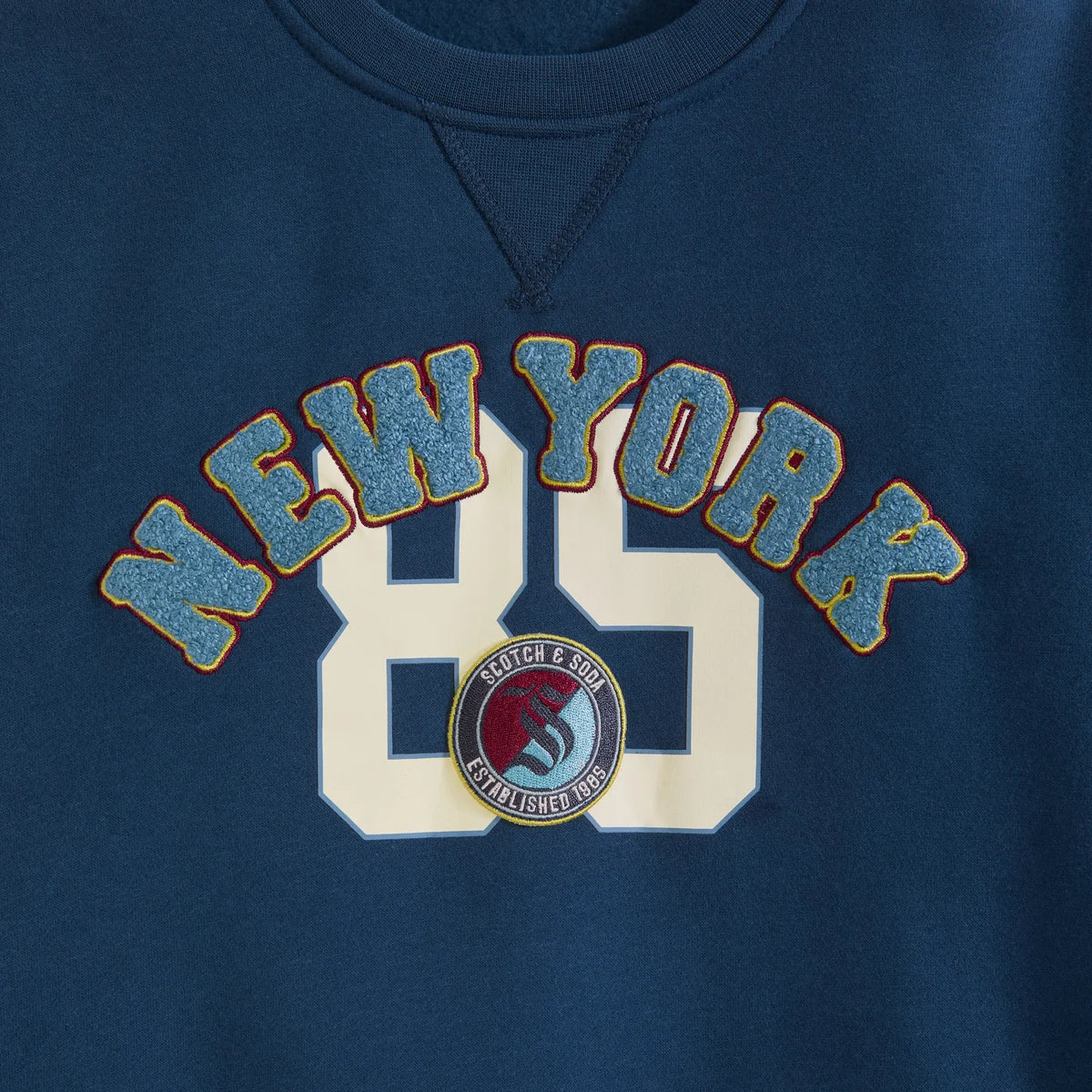 SCOTCH & SODA - Chandail en Molleton pour Enfant-Kids-Crewneck-Sweatshirt-Bleu-Marine-Blue-Navy-8091919-1930175