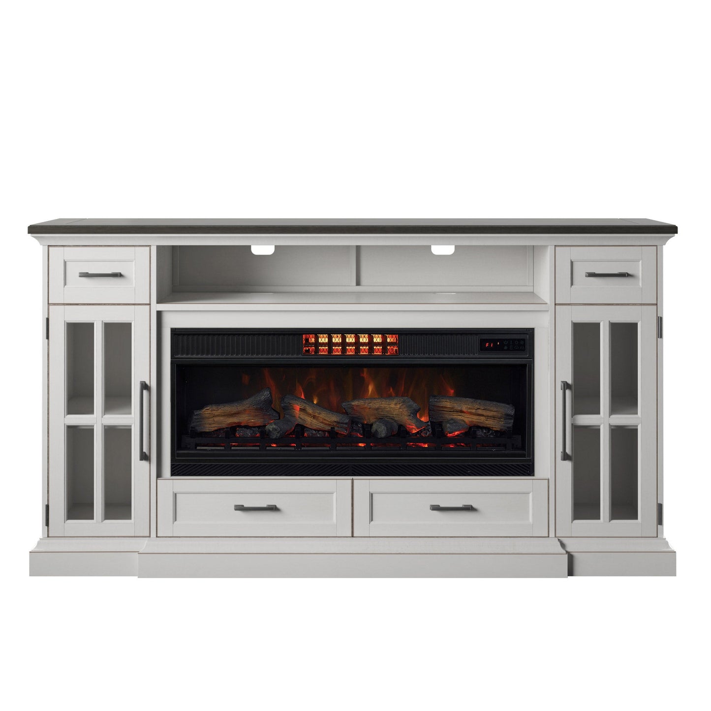 TRESANTI - Meuble Télé avec Foyer Électrique de 75 po Sloan-in-media-console-fireplace-costco-1782991-3