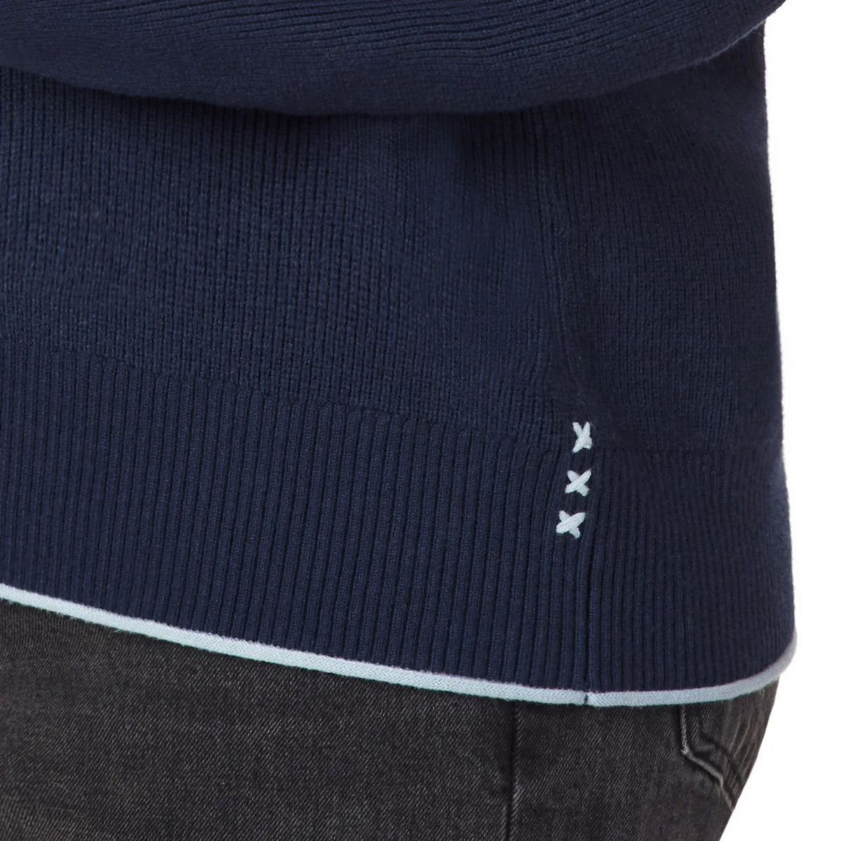 SCOTCH & SODA - Chandail Côtelé à Col Montant pour Femmes-womens-ribbed-mock-neck-pullover-1917512-1938880-marine-bleu-navy-blue-7