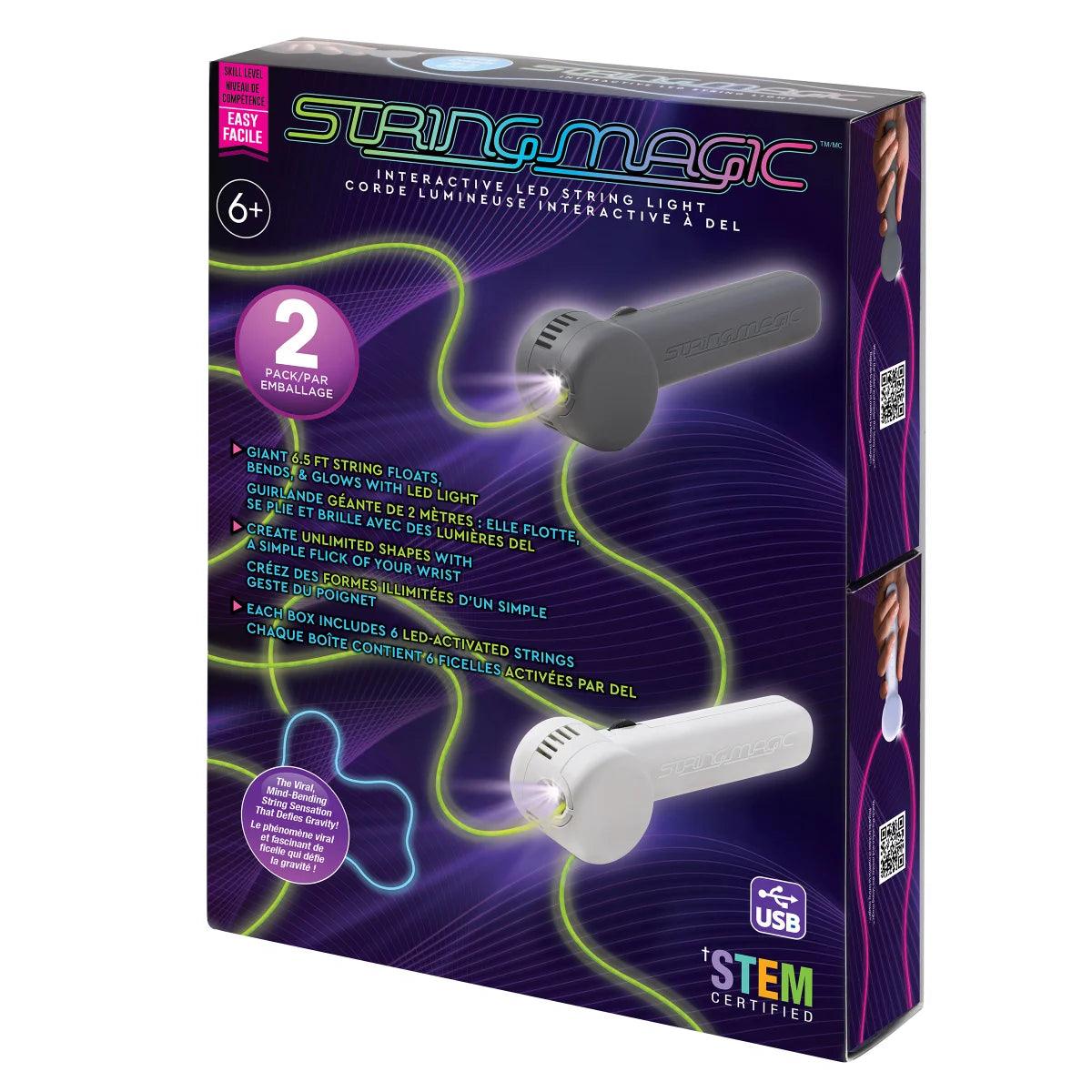 STRING MAGIC - Paquet de 2 Cordes Lumineuses Interactives à DEL-interactive-led-string-light-pack-costco-1784925