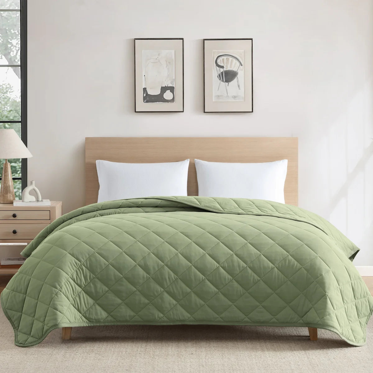 SUTTON PLACE - Couverture Rafraichissante-cooling-blanket-costco-8952006-green-vert-3
