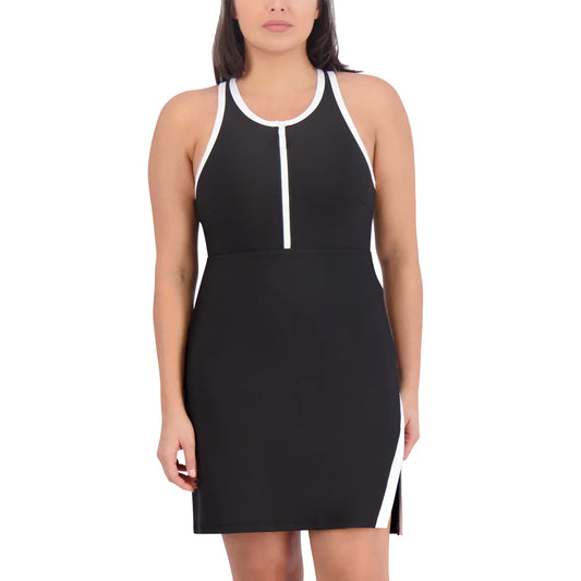 SAGE - Robe Sport avec Short Intérieur pour Femme-women's-active-dress-with-inner-short-costco-1871264-black-noir