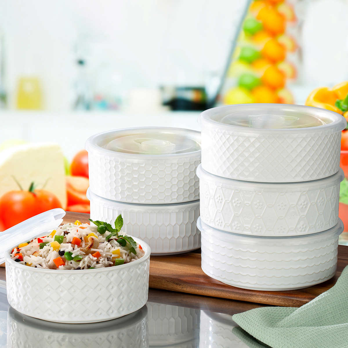 Houseware Sample SIGNATURE HOUSEWARE - Set of 6 Bowls with Lids – Liquidation125Plus