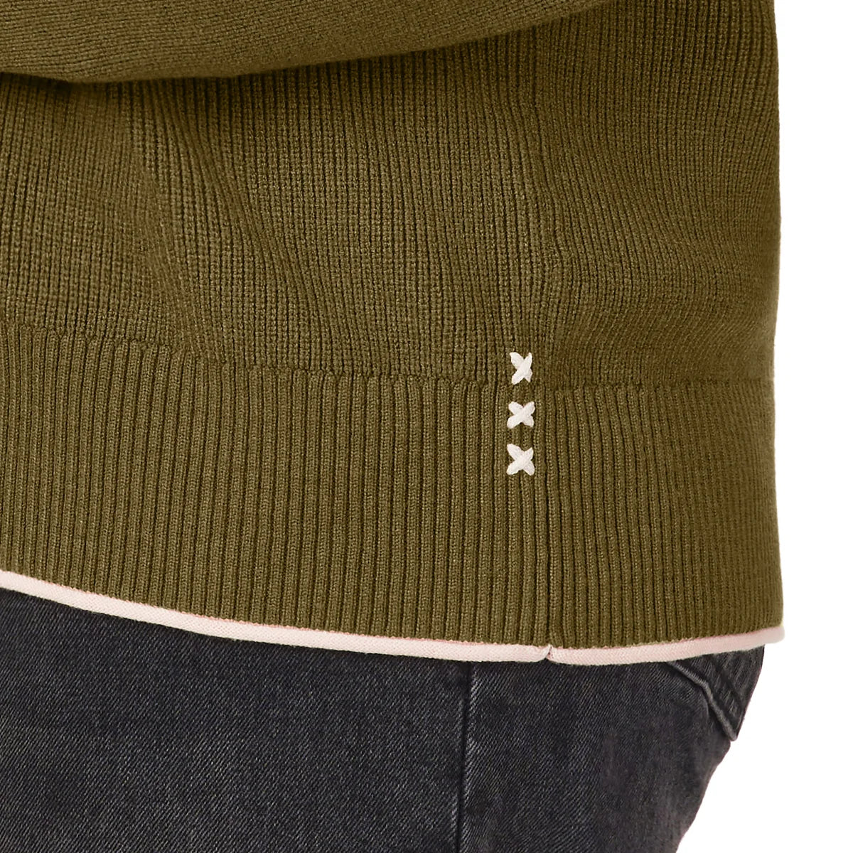 SCOTCH & SODA - Chandail Côtelé à Col Montant pour Femmes-womens-ribbed-mock-neck-pullover-191751-1938881-olive-vert-green-7