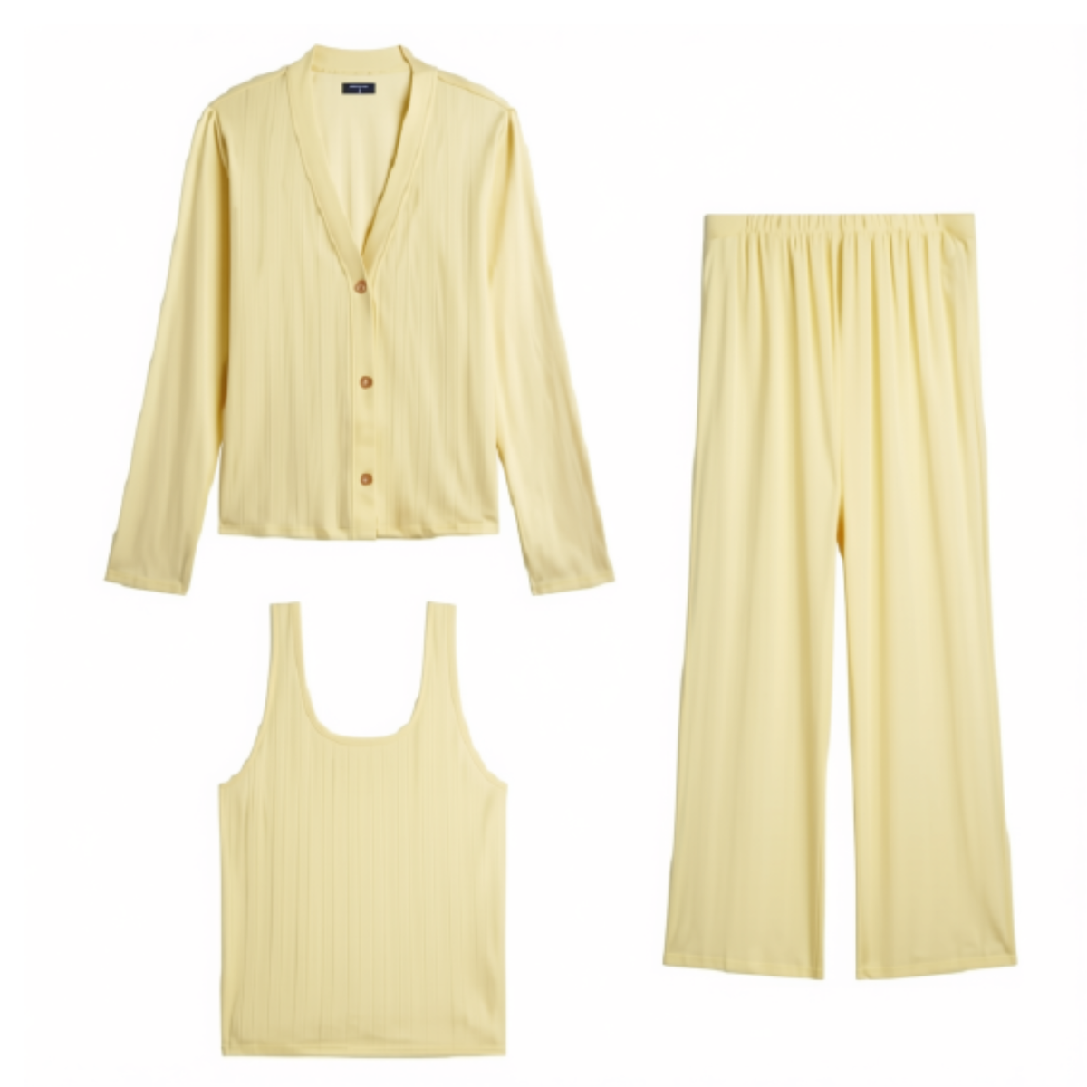 SPLENDID - Ensemble Pyjama 3 Pièces jaune | Splendid - 3 piece pyjama set Yellow