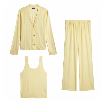 SPLENDID - Ensemble Pyjama 3 Pièces jaune | Splendid - 3 piece pyjama set Yellow