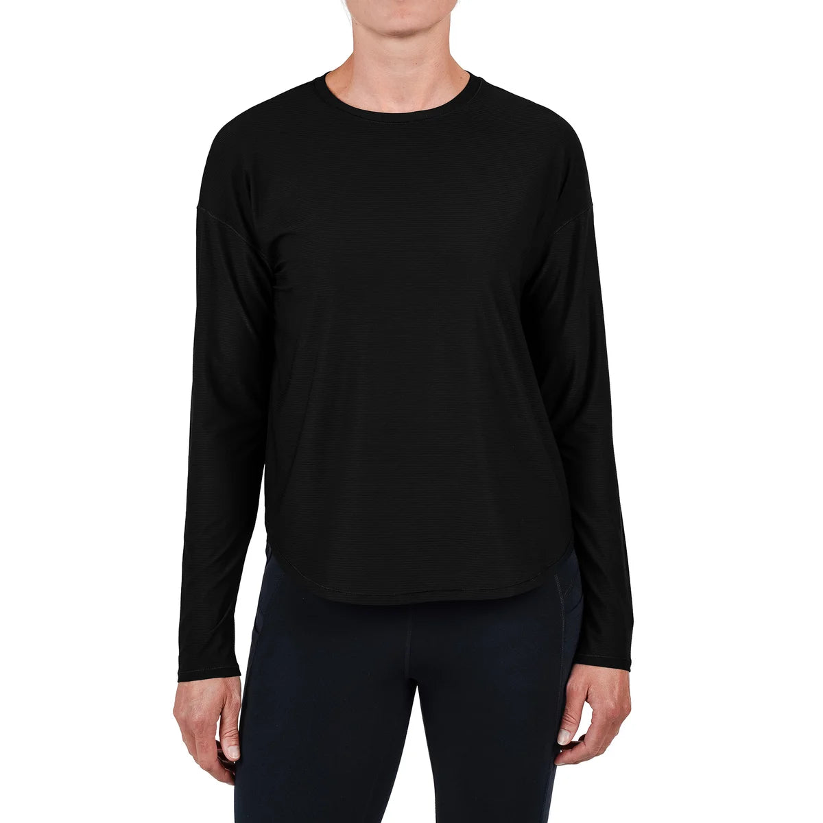TUFF ATHLETICS - Chandail de Sport pour Femme-Womens-Long-Sleeve-Active-Top-Noir-Black-1934880- 1962842
