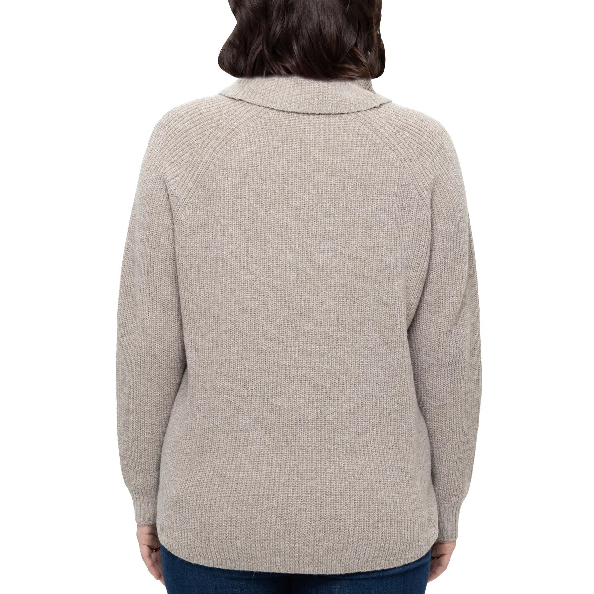 TAHARI - Chandail à Col Drapé pour Femme-cowl-neck-sweater-women's-costco-2707001-beige-brun-brown-3