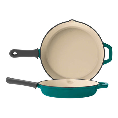 tramontane-ensemble-2-poêles-fonte-émaillée-enameled-cast-iron-piece-set-skillets-2