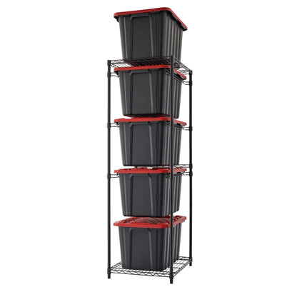 TRINITY - Étagère Support pour Bacs de Rangement à 5 Niveaux-tier-storage-bin-rack-costco-1882220