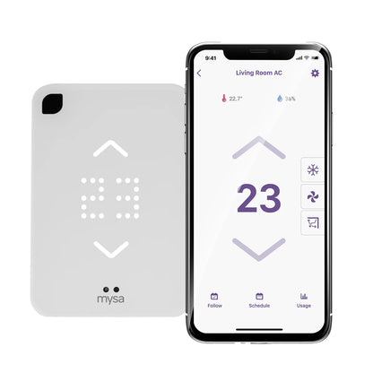 MYSA - Thermostat Intelligent pour Thermopompes Mini Split et Climatiseur *Boite Ouverte*-smart-thermostat-mini-split-heat-pumps-and-ac-costco-1806838-5