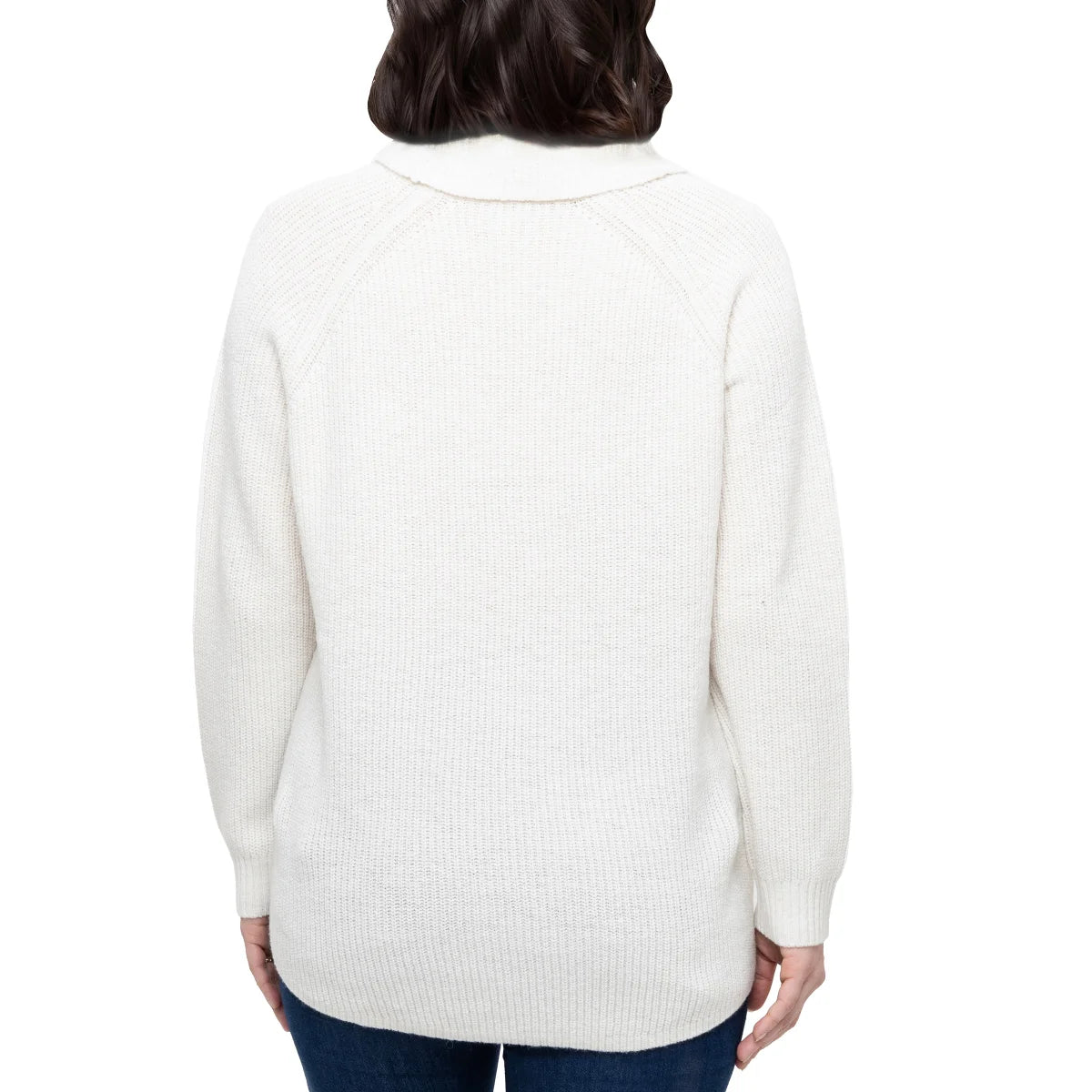 TAHARI - Chandail à Col Drapé pour Femme-cowl-neck-sweater-women's-costco-2707001-blanc-white-cream-crème-3