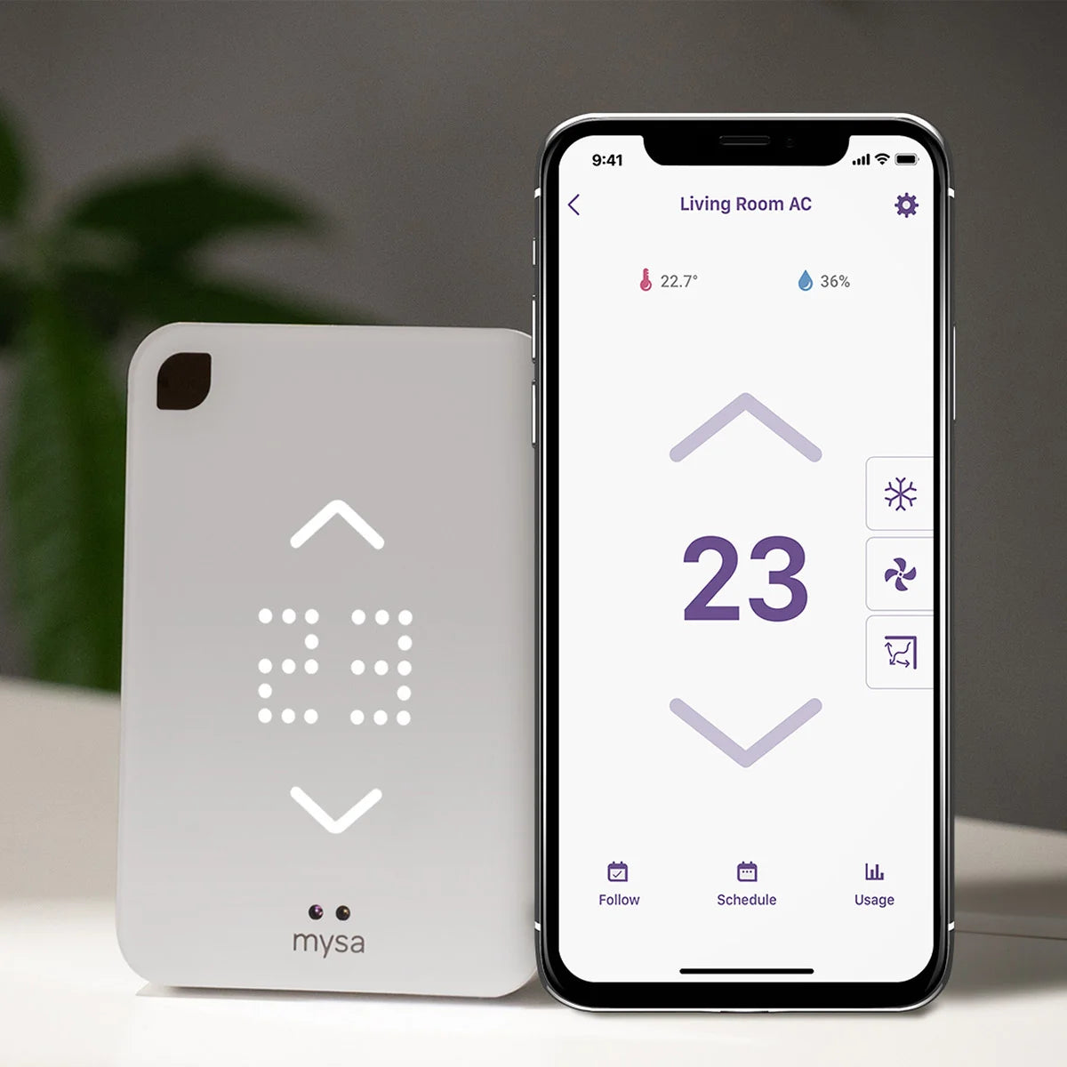 MYSA - Thermostat Intelligent pour Thermopompes Mini Split et Climatiseur *Boite Ouverte*-smart-thermostat-mini-split-heat-pumps-and-ac-costco-1806838-6