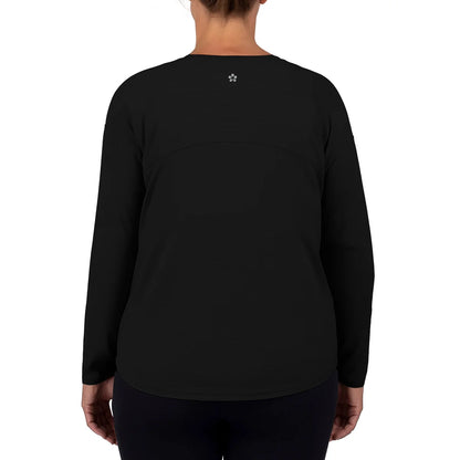 TUFF ATHLETICS - Chandail de Sport pour Femme-Womens-Long-Sleeve-Active-Top-Noir-Black-1934880- 1962842