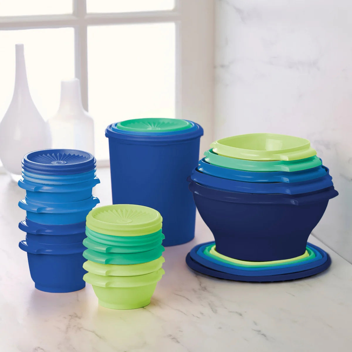 TUPPERWARE - Ensemble 16 Pièces Collection Heritage-container-set-costco-1825596-blue-bleu-3