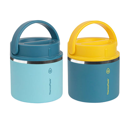 THERMOFLASK - Paquet de 2 Bocaux Isotherme pour Aliments de 591 ml-insulated-food-jars-costco-pack-1759351-blue-bleu