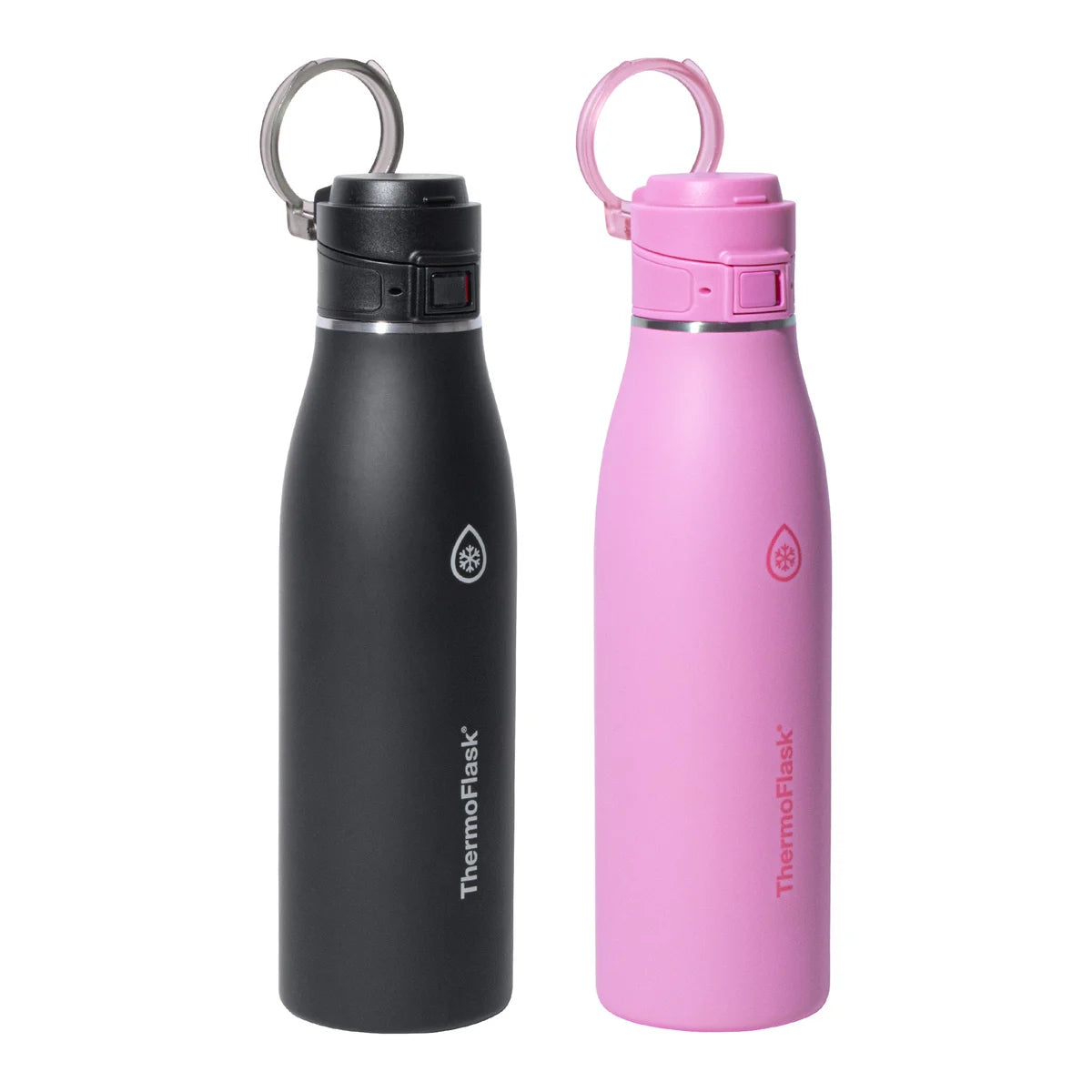 THERMOFLASK - Ensemble de 2 Bouteilles Étanches de 740 ml Comfort Sip-pack-leakproof-bottles-costco-1901736-rose-pink-noir-black