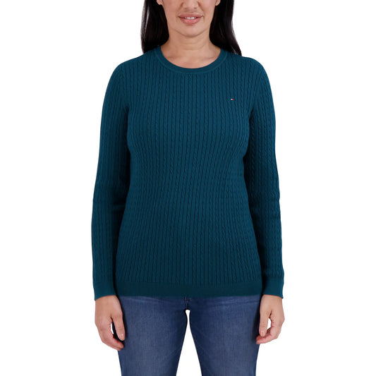 TOMMY HILFIGER - Chandail manches longues pour Femme-Womens-Long-Sleeve-Sweater-Vert-Green-1805210-1891564