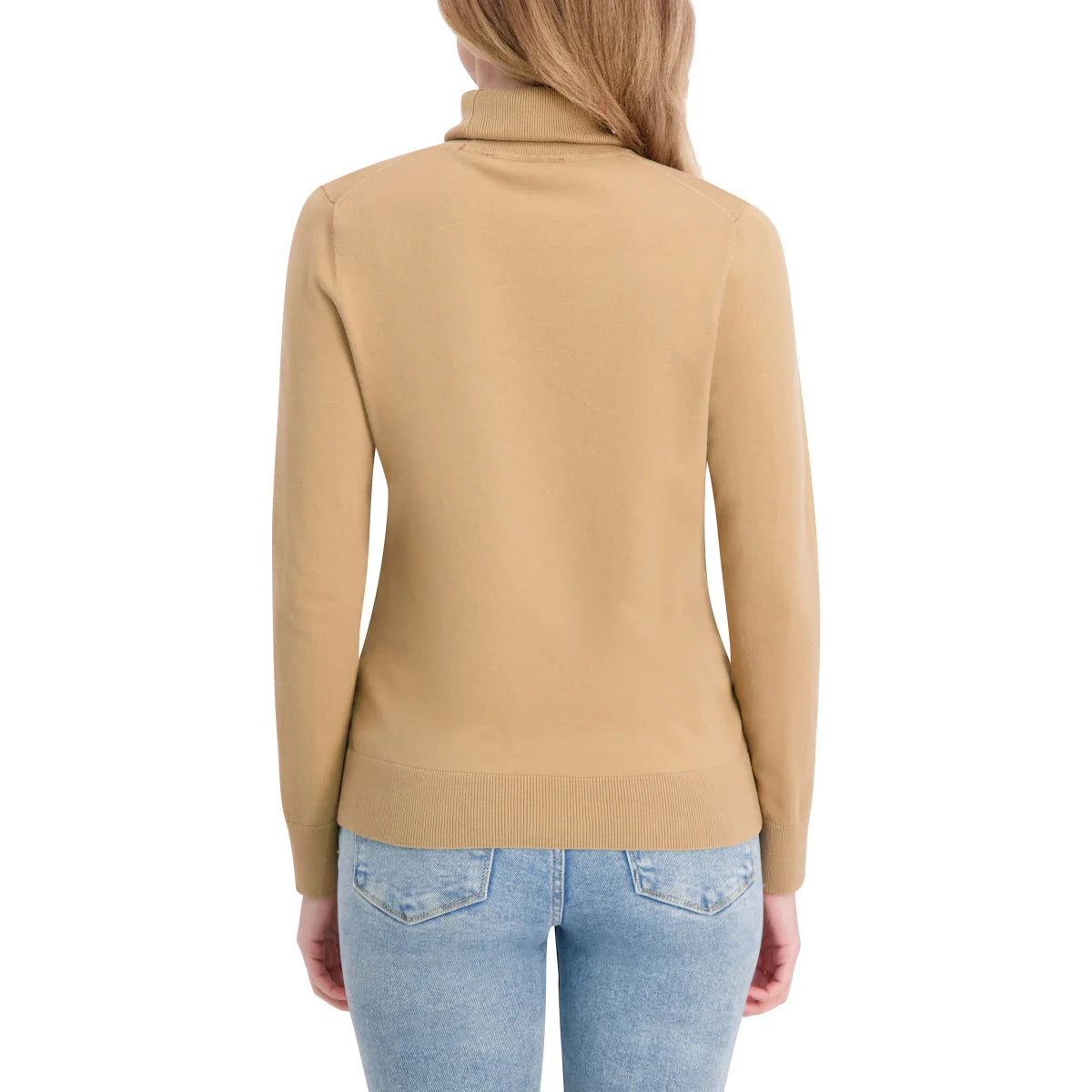 TOMMY HILFIGER - Chandail à Col Roulé pour Femme-Womens-Turtleneck-Sweater-Beige-Brun-Brown-1922656-1926748