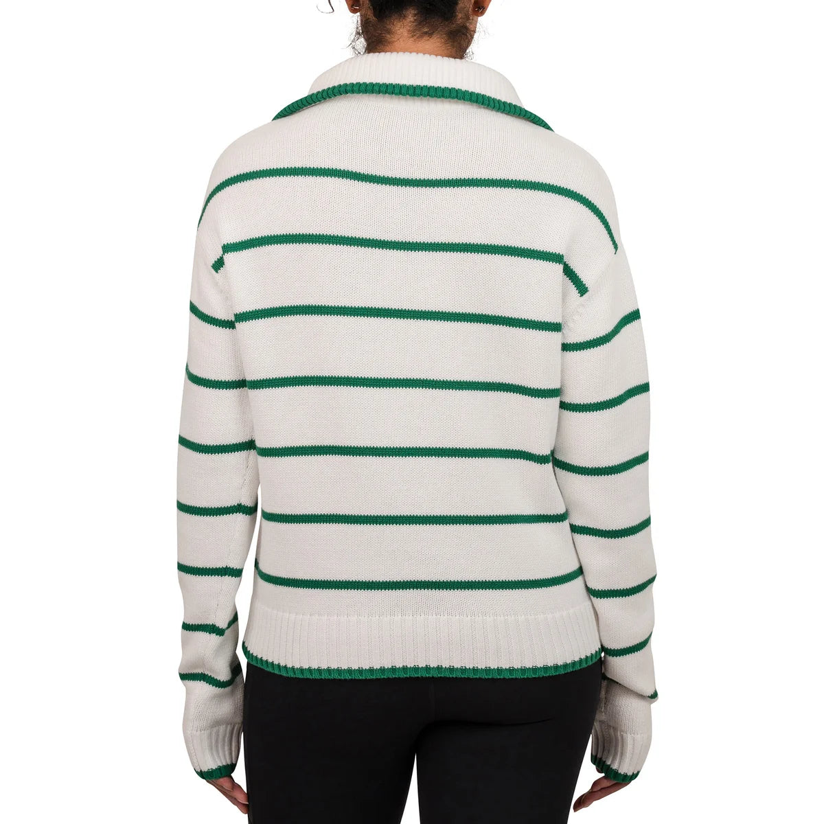 UNITED-COLORS-OF-BENETTON-Chandail-Glissière-un-Quart-Femme-women's-quarter-zip-sweater-1/4-3