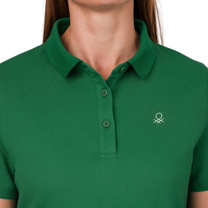 UNITED COLORS OF BENETTON - Robe Polo à Manches Courtes pour Femme-women's-dress-short-sleeve-costco-1873464-green-vert-3