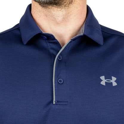 UNDER ARMOUR - Polo Technique pour Homme-men's-tech-costco-1320255-blue-bleu-4