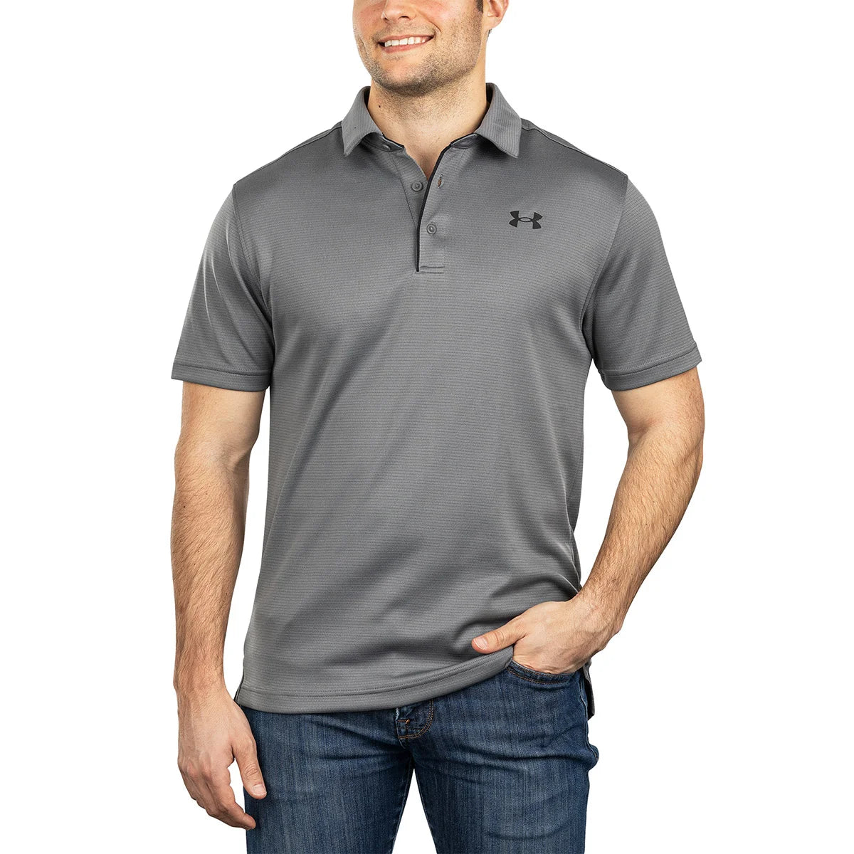 UNDER ARMOUR - Polo Technique pour Homme-men's-tech-costco-1320255-grey-gris