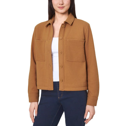 MONDETTA - Veste Courte en Tricot pour Femme-Womens-Knit-Cropped-Jacket-Brun-Brown-1919384-1929460
