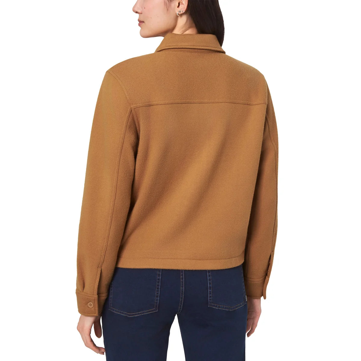 MONDETTA - Veste Courte en Tricot pour Femme-Womens-Knit-Cropped-Jacket-Brun-Brown-1919384-1929460