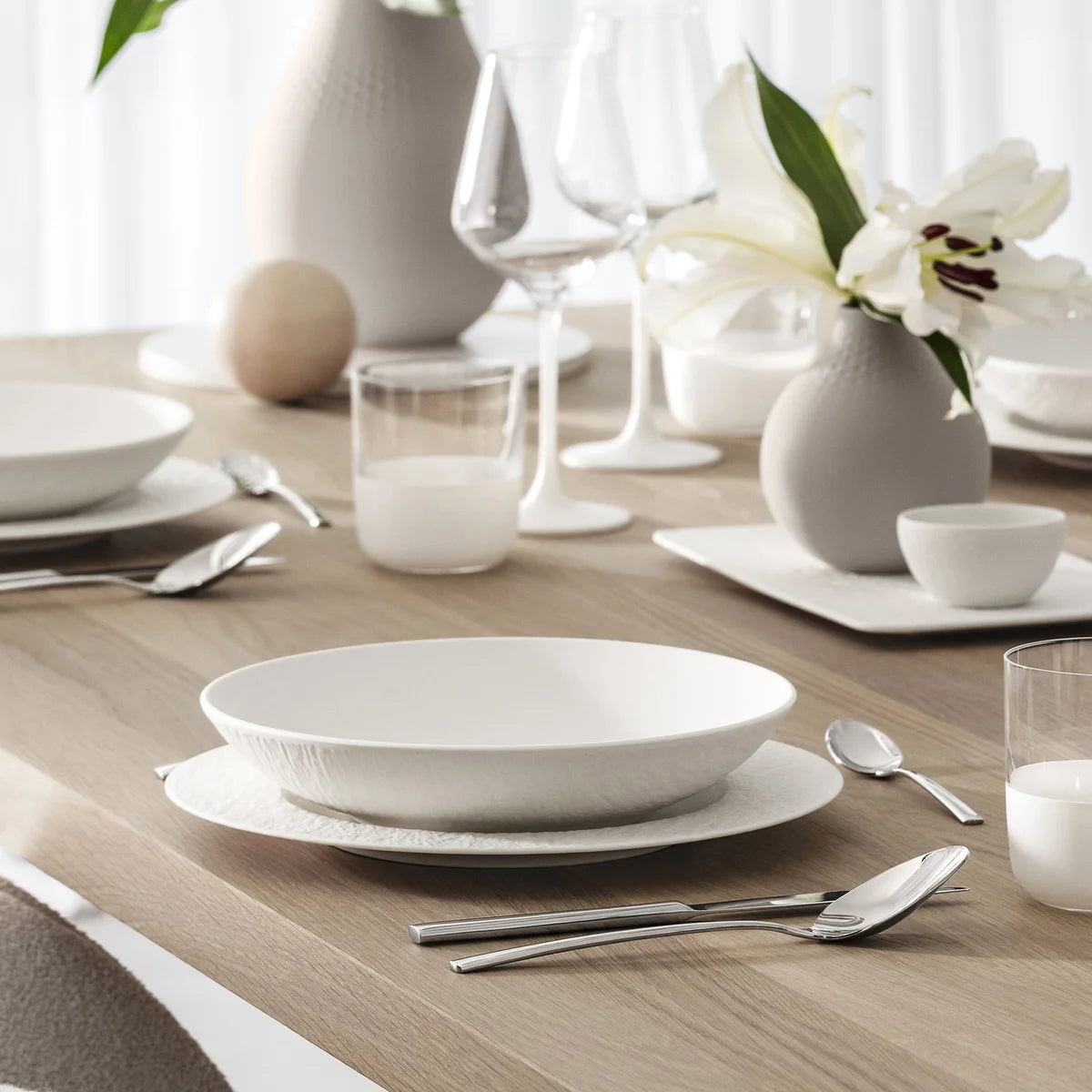 VILLEROY & BOCH - Service de Vaisselle de 12 Pièces Collection Manufacture-piece-set-dinnerware-costco-1880157-blanc-white-3