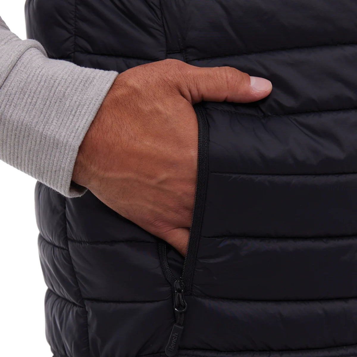 BENCH - Veste Sans Manche pour Homme-Mens-sleeveless-vest-Noir-Black-1927201-1928102