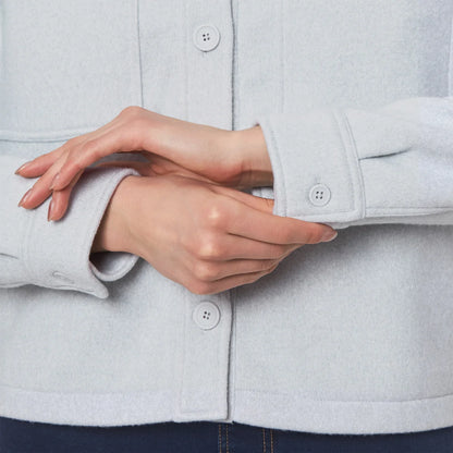 MONDETTA - Veste Courte en Tricot pour Femme-Womens-Knit-Cropped-Jacket-Gris-Grey-1919384-1929461