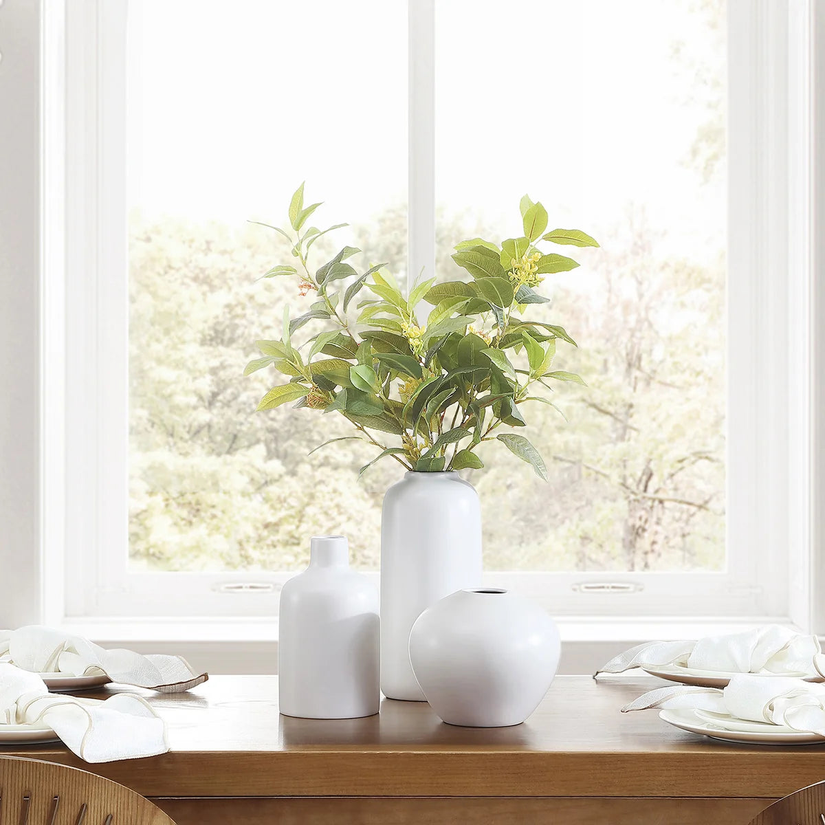 VCNY - Ensemble de 3 Vases en Grès-stoneware-vases-costco-1796133-white-blanc-8