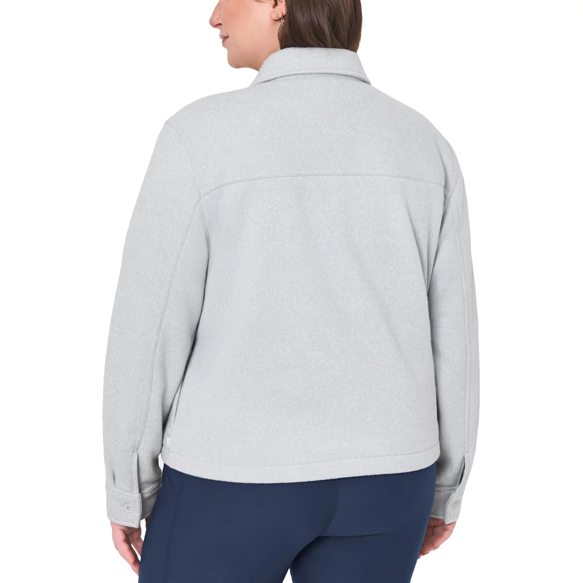 MONDETTA - Veste Courte en Tricot pour Femme-Womens-Knit-Cropped-Jacket-Gris-Grey-1919384-1929461