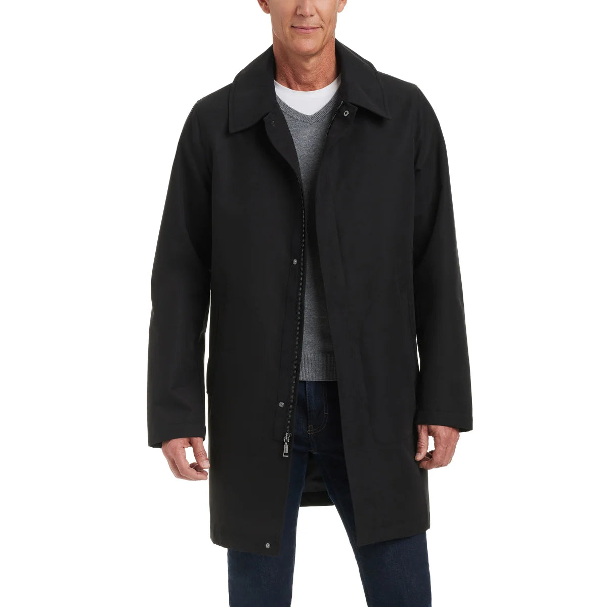 VINCE CAMUTO - Manteau Urbain pour Homme-MEN'S-URBAN-TRENCH-JACKET-COSTCO-1852998-NOIR-BLACK