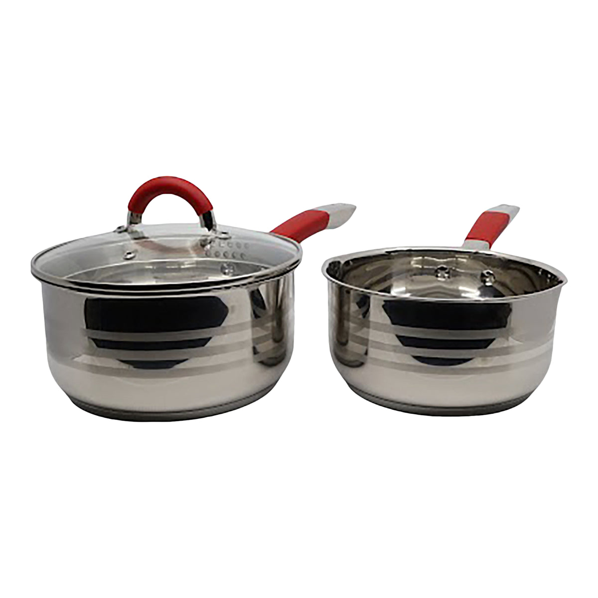 VERKA - 3-Piece Stainless Steel Saucepans Set