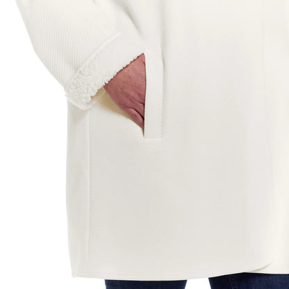 WEATHERPROOF - Cardigan Réversible en Sherpa pour Femme-Womens-Reversible-Sherpa-Cardigan-Blanc-White-Crème-Cream-1931775-1931777