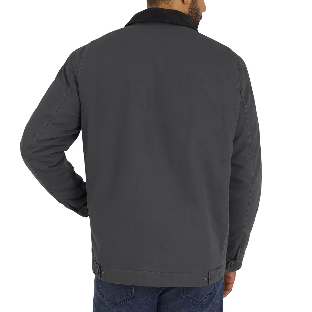 WRANGLER - Veste de Travail en Toile Pour Homme-Mens-Canvas-Work-Jacket-Gris-Grey-1795787-1938339
