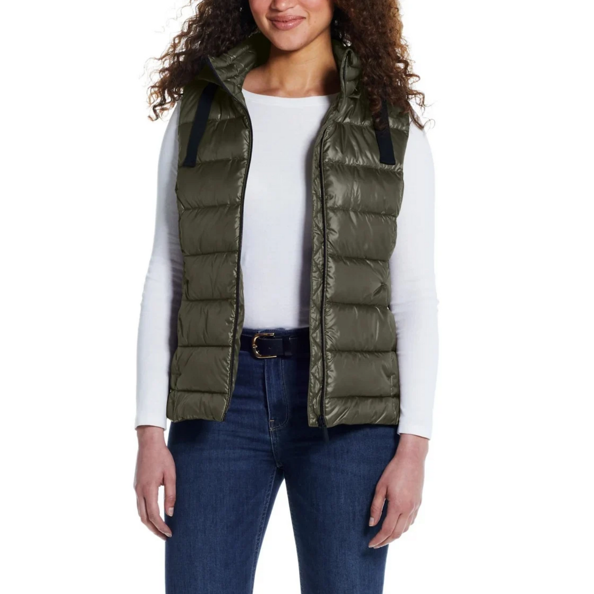 WEATHERPROOF - Veste Sans Manches pour Femme vert olive | Weatherproof - Women's olive green puffer vest