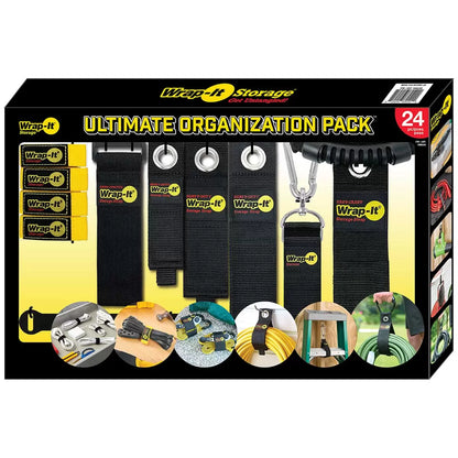 WRAP-IT STORAGE - Ensemble de 24 Sangles de Rangement-ultimate-organization-pack-24-pieces-costco-pack-1806244-2