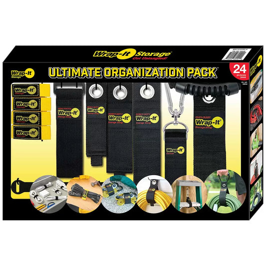 WRAP-IT STORAGE - Ensemble de 24 Sangles de Rangement-ultimate-organization-pack-24-pieces-costco-pack-1806244-2